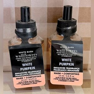 Bath & Body Works Set of 2 WHITE PUMPKIN Wallflower Refills